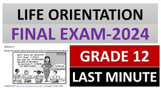 LIFE ORIANTATION GRADE 12 2024 LATST MINUTE PREPARATION FOR FINAL EXAM THUNDEREDUC [upl. by Relyc785]