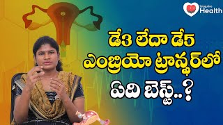 Day 3 Vs Day 5 Embryo Transfers  ఎంబ్రియో ట్రాన్స్ఫర్‌లో ఏది బెస్ట్ Ferty9 Dr Usha  8977738864 [upl. by Atoked]