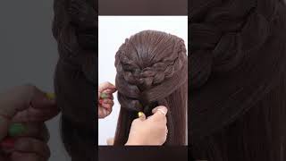 Bridal Ponytail Hairstyle  Wedding amp Function Hairstyle  Long Ponytail hairstyle [upl. by Wojak]