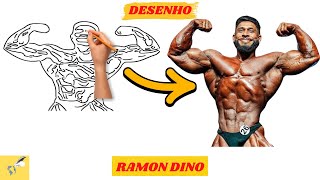 COMO DESENHAR O  RAMON DINO  DE FORMA SIMPLES FACIL E RAPIDO PASSO A PASSO [upl. by Juliet]