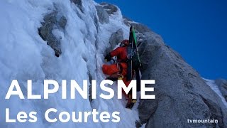 Face Nord des Courtes Voie des Suisses Chamonix MontBlanc alpinisme montagne ski de randonnée [upl. by Trepur]