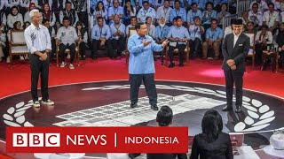 Sejumlah momen menarik debat capres quotSori yaquot hingga quotLelah jadi oposisiquot  BBC News Indonesia [upl. by Anilram162]