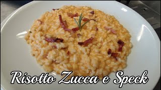 Risotto Zucca e Speck  Tutorial fatto in ristorante dove lavoro ChefJasonznc [upl. by Eetsim259]