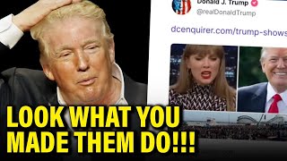 Trump Campaign IN FREE FALL Picks Fight with SWIFTIES [upl. by Naxela182]