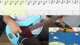 MANNA  Detekoi Tobikiri Zenkai Power  Bass Cover  Tabs Dragon Ball Z Ending [upl. by Tal]