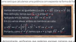 EXPOENTE FRACIONÁRIO  DEMONSTRAÇÃO  INTRODUÇÃO A RADICIAÇÃO MATEMÁTICA COM RÔMULO [upl. by Rosita107]