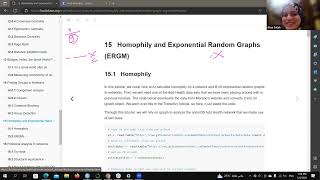 Methods for Network Analysis Homophily and Exponential Random Graphs ERGM mnetanal01 15 [upl. by Thalia368]