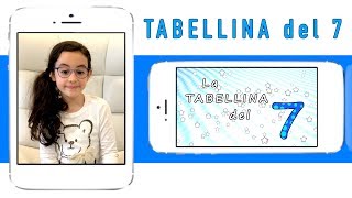 La tabellina del 7  tabellina del sette  canzoni per bambini  Sofia Del Baldo [upl. by Alohcin]