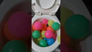 asmr toilet vs Toy ball [upl. by Yellehs]