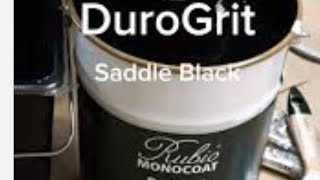 How to apply Rubio Monocoat Duro Grit Saddle Black rubiomonocoat exteriorstain [upl. by Whitson]