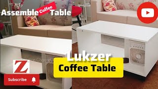 Lukzer Engineered Wooden Center Table with Wheels woodenfurniture centertable coffeetable lukzer [upl. by Weidman967]