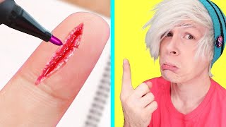 Robby tries 100 Lifehacks and DIYS by 5 minute crafts that FAILED Compilation 9 [upl. by Amle]