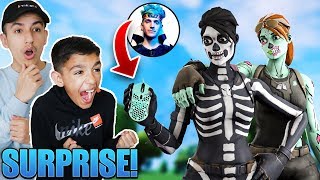 I Surprised My Little Brother With Ninjas Finalmouse Fortnite Duo Win [upl. by Nho]