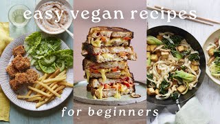 3 EASY VEGAN RECIPES FOR BEGINNERS VEGANUARY [upl. by Major]