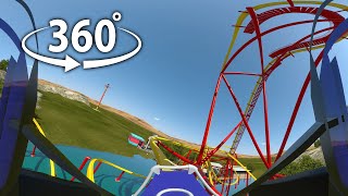 360° Roller coaster in virtual reality POV 8K [upl. by Ximena]