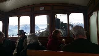 Rigi Swiss mountain steam train 28118 [upl. by Fazeli921]