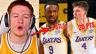 Reacting to Bronnys 2nd Game amp Dalton Knecht 20 PTS [upl. by Garibald]