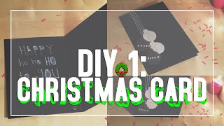 DIY 1 CHRISTMAS CARD [upl. by Jamaal]