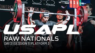 2023 USAPL Raw Nationals  Day 2  Session 1  Platform 3 [upl. by Ailedroc]