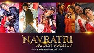 Navratri Mashup  DJ Dave NYC  Sunix Thakor  Latest Garba Mashup [upl. by Aisatal]