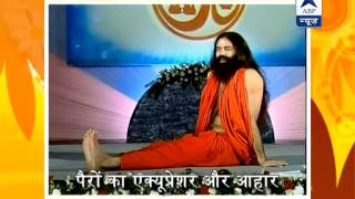 Baba Ramdevs Yog Yatra Feet acupressure [upl. by Odette52]