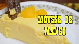 MOUSSE DE MANGO  ¿Cómo hacer mousse de mango RECETA  Cocine con Tuti [upl. by Atinhoj]