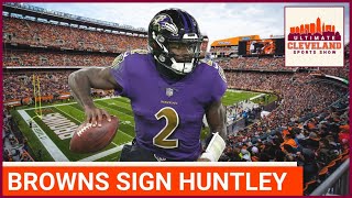 What does the Tyler Huntley signing mean for DTR amp the rest of the Cleveland Browns QB room [upl. by Loralie]