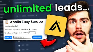 How I Scrape UNLIMITED Leads From Apolloio for FREE Updated 2024 [upl. by Ardna203]