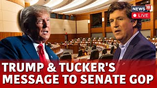 LIVE  Trump Latest News  Tucker Carlson Interviews Trump  Trump Tucker Carlson Interview  N18G [upl. by Janerich74]