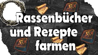 The Elder Scrolls Online  Rassenbücher und Rezepte farmen [upl. by Ahsirhcal]