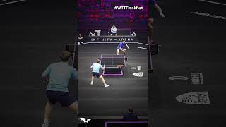 Killer swerve ☄️ WTTFrankfurt TableTennis [upl. by Atikaj]