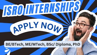 ISRO Internships 2024  Everything You Need to Know About Applying  students and scholars apply now [upl. by Anaik381]