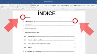 Como crear un índice automático en Word con numeración de títulos 2019 [upl. by Aisercal303]