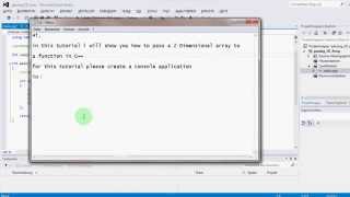 C Passing two Dimensional Array to a function [upl. by Neiviv722]