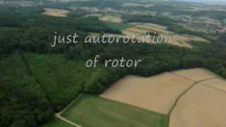 Gyrocopter landing with engine off only in autorotation of the main rotor [upl. by Ajtak497]