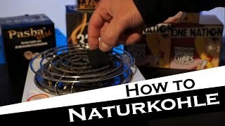 Wie mache ich Shisha Kohle richtig an Tutorial Naturkohle anzünden [upl. by Clellan]