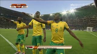 Siphiwe Tshabalalas Dance after scoring against Mexico during 2010 world cup [upl. by Newcomb]