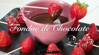 Fondue de Chocolate  Como hacer Fondue de Chocolate  Fondue de Chocolate Receta [upl. by Grefer788]