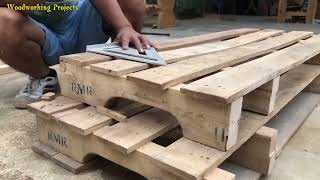 8 Amazingly Perfect Pallet Wood Recycling Projects  Cheap Furniture Design From Wooden Pallets [upl. by Onitnatsnoc]