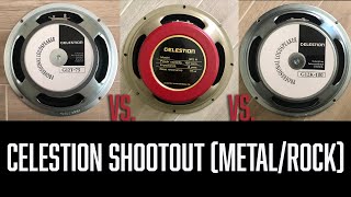 Celestion G12H150 Redback vs G12K100 vs G12T75 MetalRock [upl. by Subak]