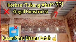 Rumah Gagal Konstruksi asal jadi tanpa memikirkan resiko  pelajaran untuk kita semua [upl. by Irim]