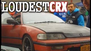 Worlds Loudest Honda CRX w 30000 Watts  160db Car Audio System w 4 12quot Subs amp 2 SD 16k BASS Amps [upl. by Arimaj608]