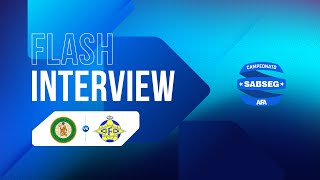 FLASH INTERVIEW  AC CUCUJÃES vs CANEDO FC J12 [upl. by Morse]