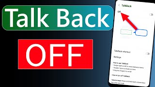 How To Turn Off TalkBack Talk Back Band Kaise Kare  Talkback Off Kaise Kare [upl. by Brady402]