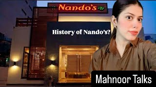 History of Nando’s  exploring Nando’s  Gulberg branch  Wedding season coming  Lahore [upl. by Treble]