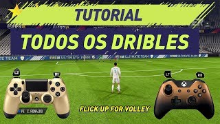 FIFA 18  ALL SKILLS FIFA 18 TUTORIAL  TUTORIAL TODOS DRIBLES  PS4 amp XBOX [upl. by Nnasus]