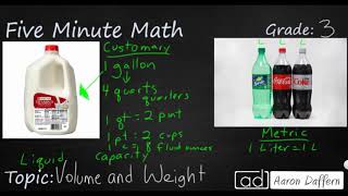 Convert Customary Units of Capacity 114 [upl. by Handy183]