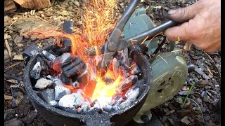 Trying a Tiny Coal  Charcoal Forge [upl. by Suiramaj227]