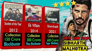 Sidharth malhotra all movie hits and flops list in 3D Box office 2012 to Yodha movie 2024 [upl. by Ahsemit635]