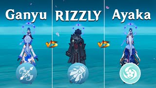 Wriothesley vs Ayaka vs Ganyu  Who is the Best CRYO DPS   Genshin Impact [upl. by Vidovic]